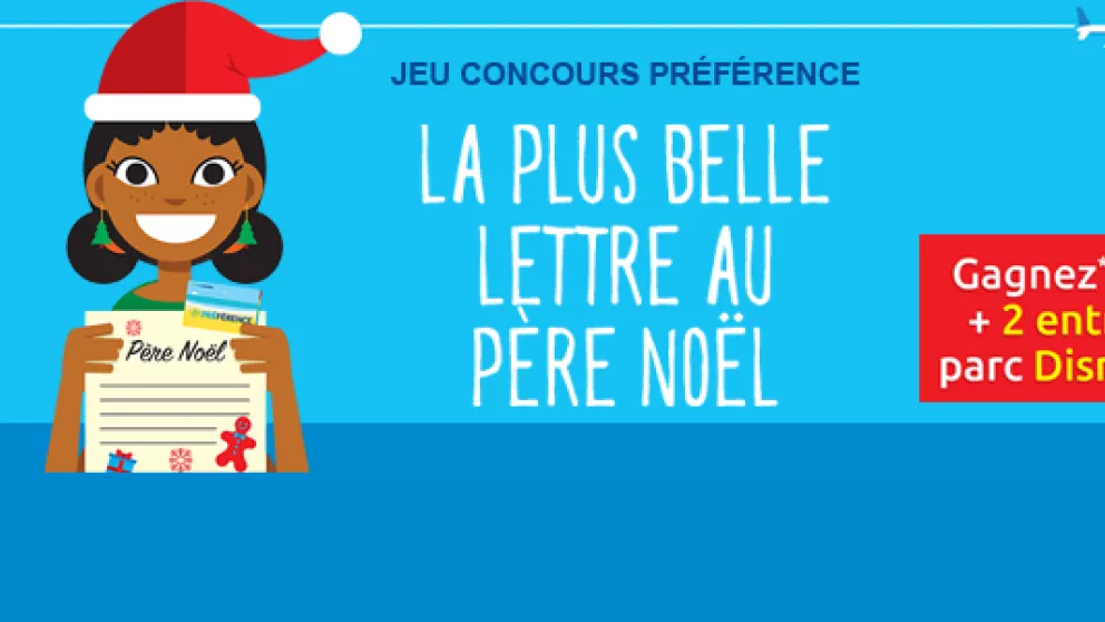 La plus belle lettre au Père Noël avec Air Caraïbes