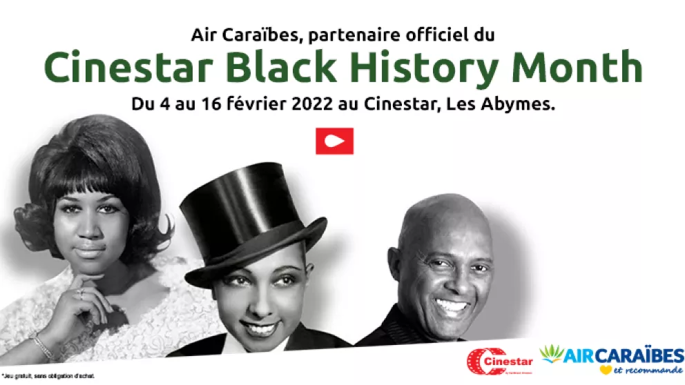 Air Caraïbes partenaire officiel du Cinestar Black History Month