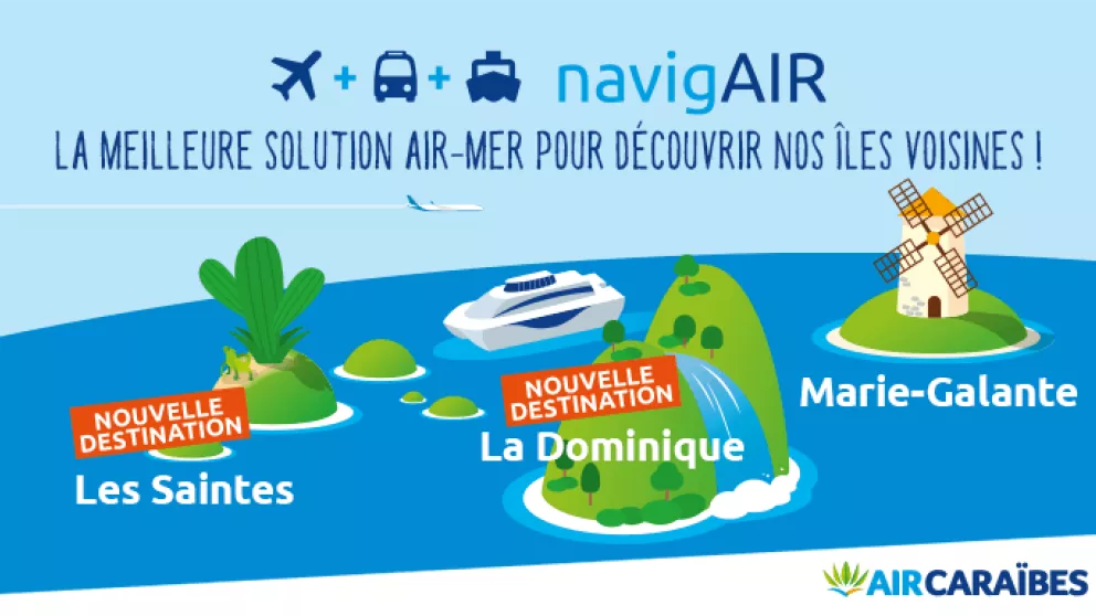 Découvrez les îles avec l’offre NavigAir d’Air Caraïbes