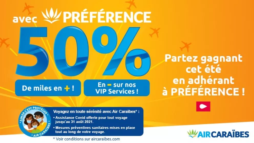 Promo VIP service et offre de bonus avec les Miles Préférence