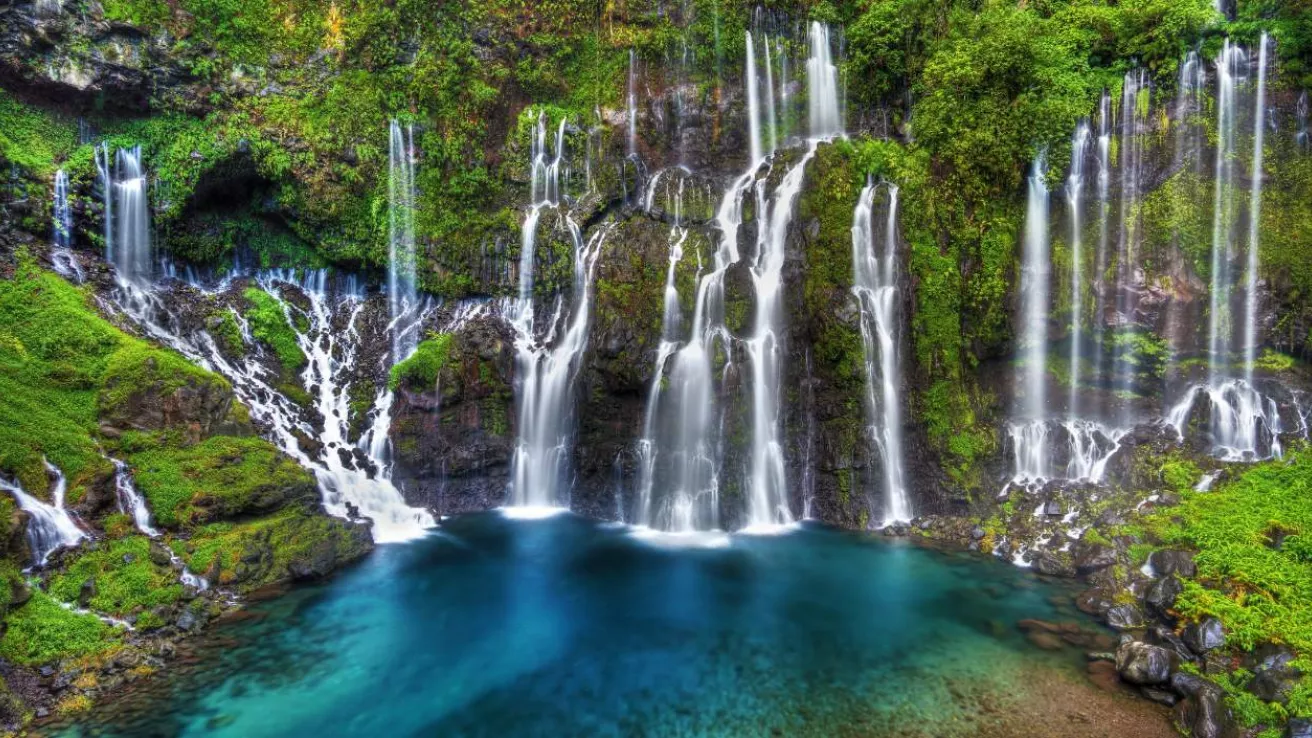 Cascade de Grand Galet à la Réunion