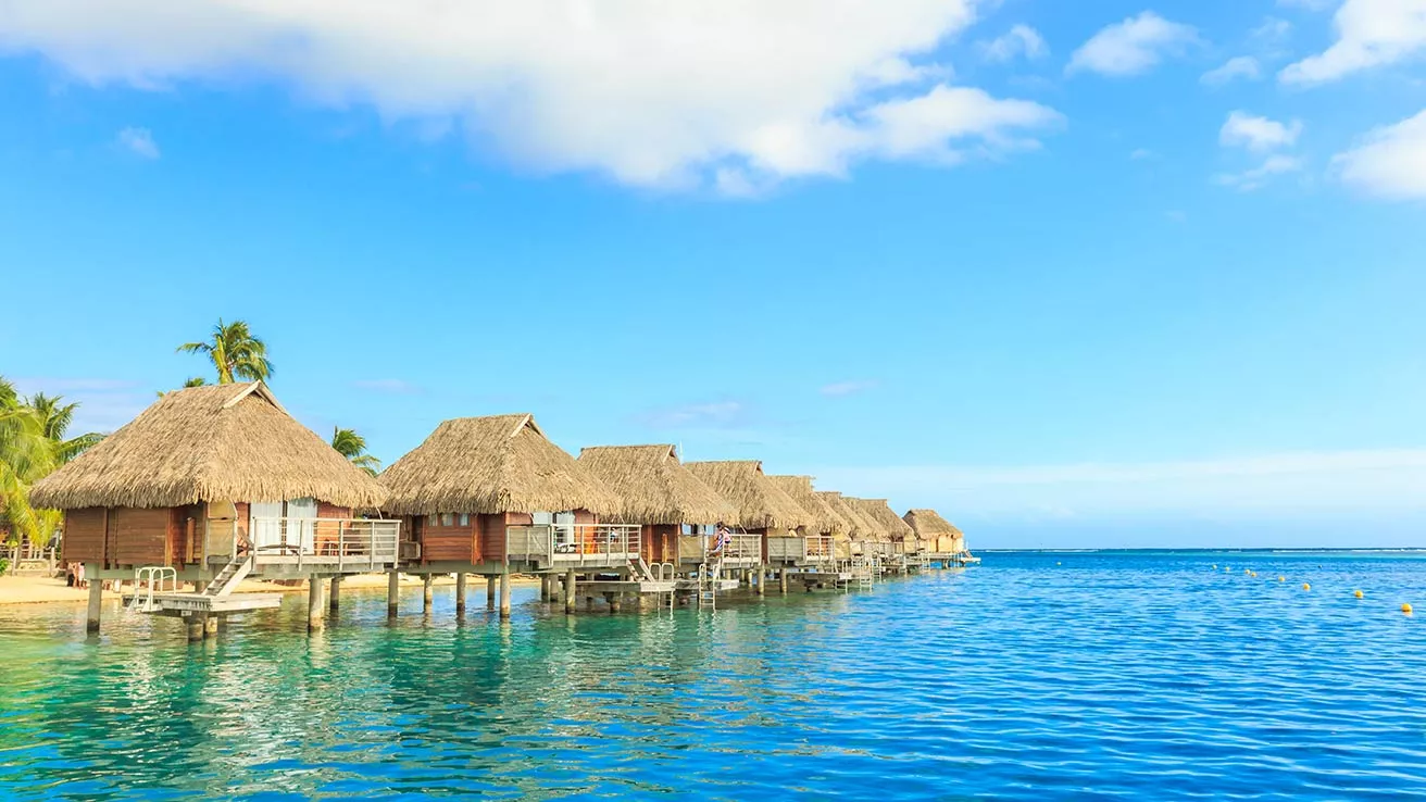 L&#039;île de Moorea à Tahiti à Papeete en Polynésie Française