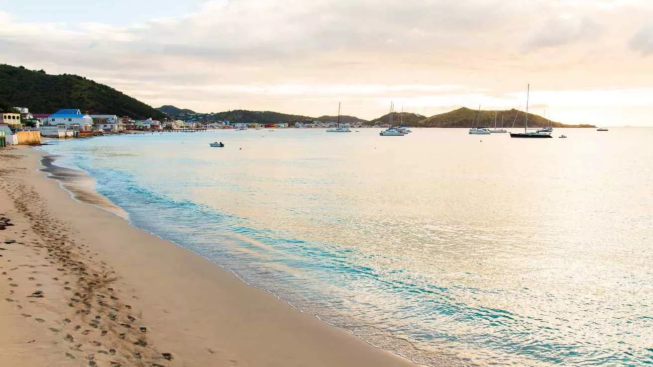 Grand Case Beach à Saint-Martin