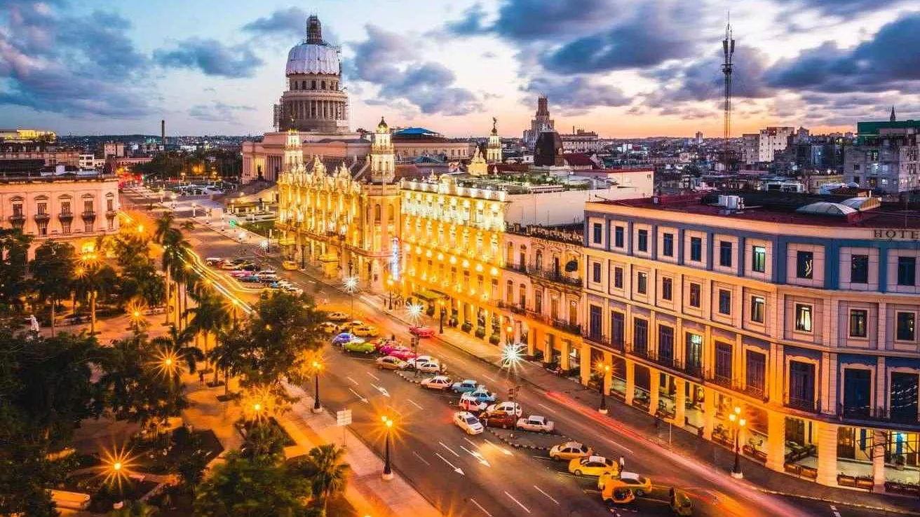 Coucher du soleil à La Havane à Cuba