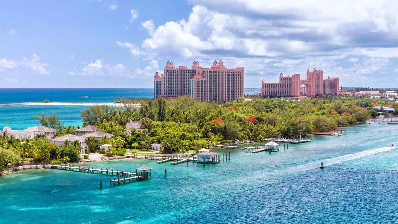 Le superbe Atlantis Resort sur l&#039;île des Bahamas