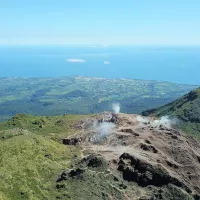 Volcan de La Souffrière en Guadeloupe.