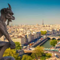 Gargoyle sur la cathédrale Notre-Dame de Paris