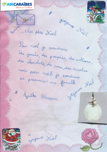 lettre au pere noel agathe