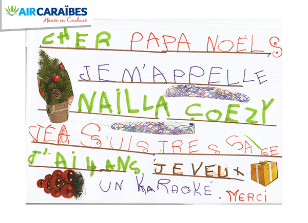 lettre au pere noel naila