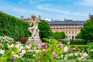 le jardin du palais royal à Paris