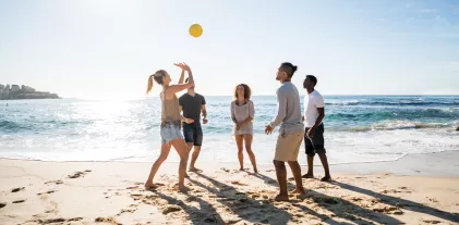 Photo groupe plage